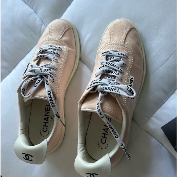 RARE- Authentic-CHANEL sneakers- PINK  (worn twice only) - Picture 7 of 8
